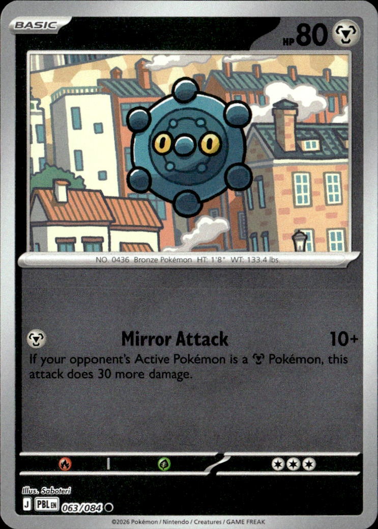 2026 Pokemon Pbl En Bronzor graded slab