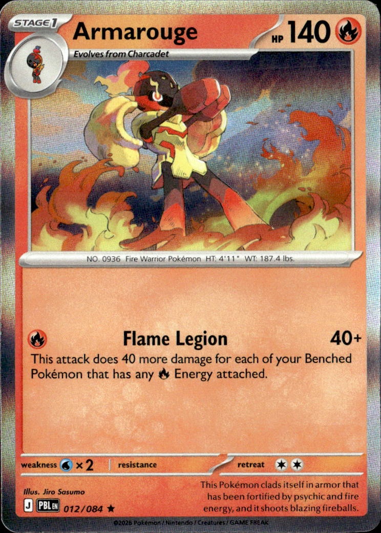 2026 Pokemon Pbl En Armarouge graded slab
