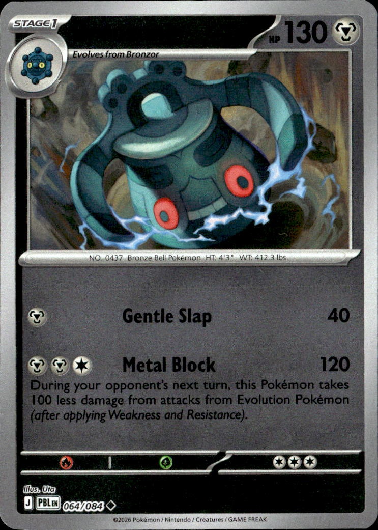 2026 Pokemon Pbl En Bronzong graded slab