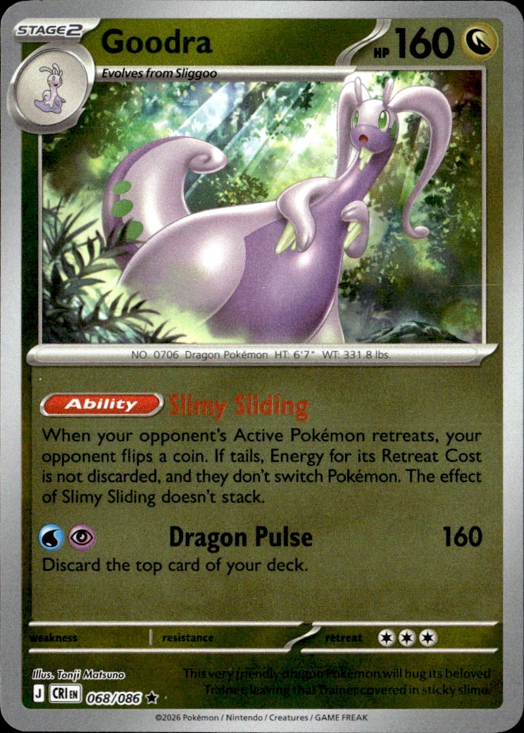 2026 Pokemon Cri En Goodra graded slab