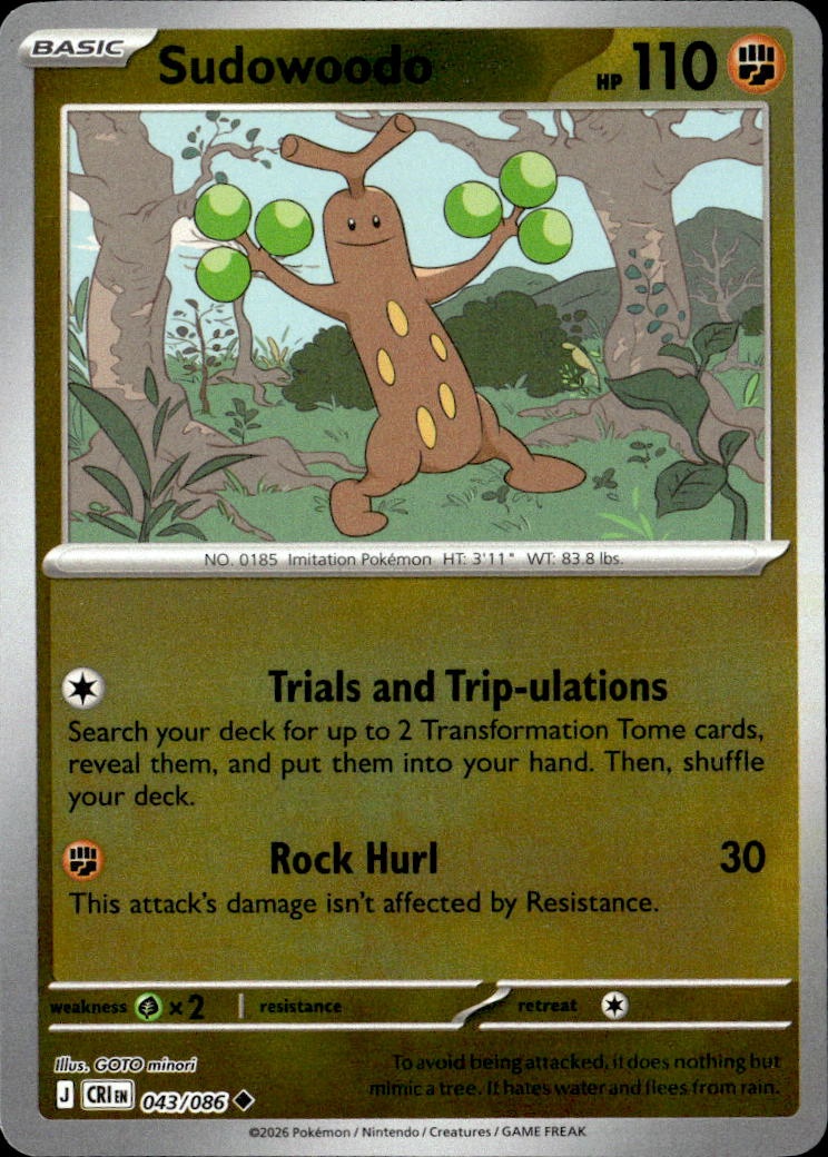 Sudowoodo graded slab
