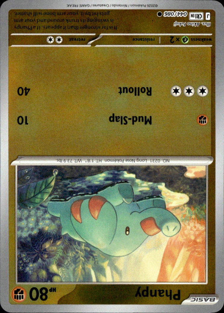 2026 Pokemon Cri En Phanpy graded slab