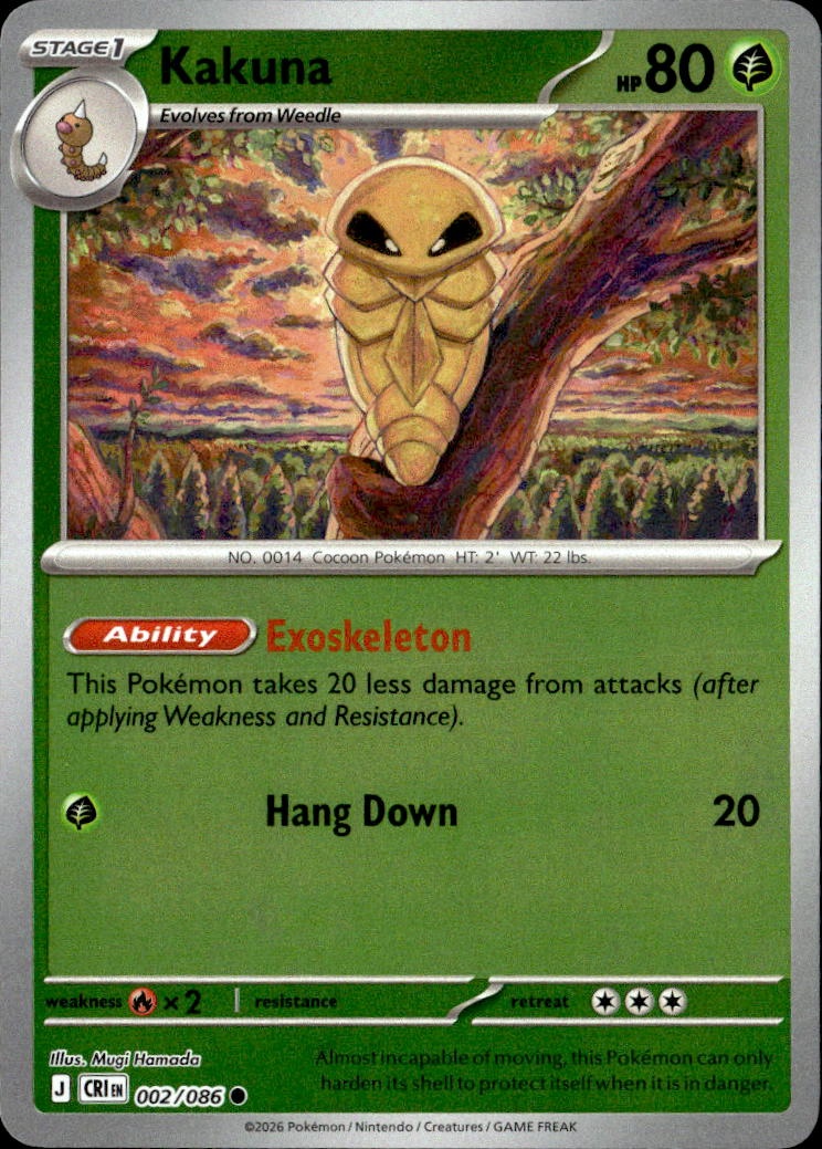 2026 Pokemon Cri En Kakuna graded slab
