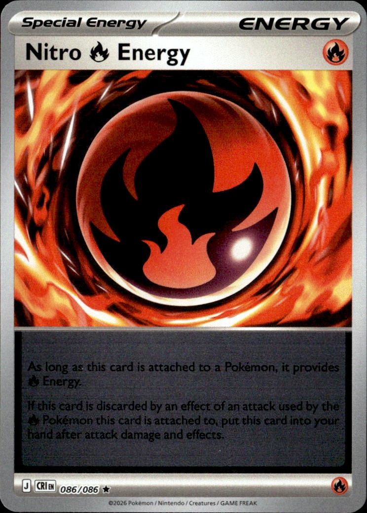 2026 Pokemon Cri En Nitro Energy graded slab