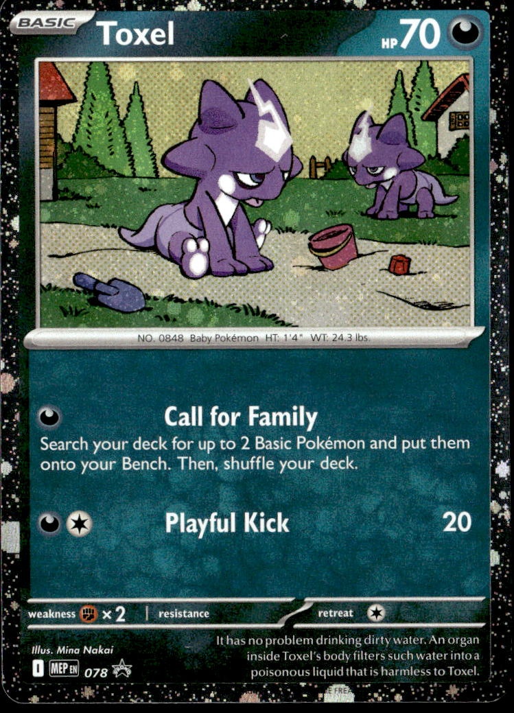 2025 Pokemon Mep En Toxel graded slab