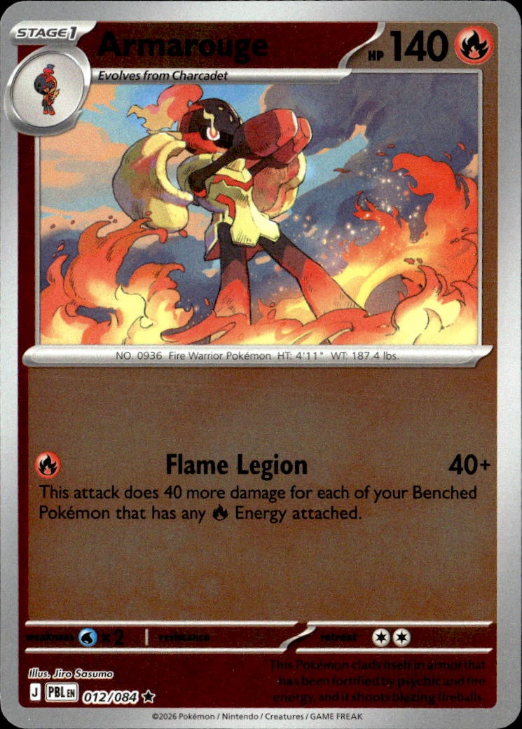 2026 Pokemon Pbl En Armarouge graded slab