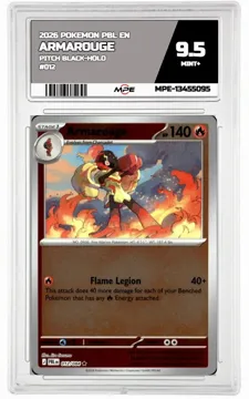 2026 POKEMON PBL EN Pitch Black-HOLO #012 ARMAROUGE MPE 9.5 MINT+ — graded card up for auction