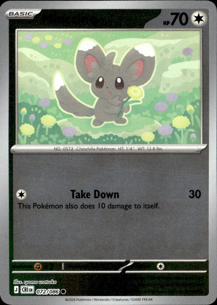 2026 Pokemon Cri En Minccino graded slab