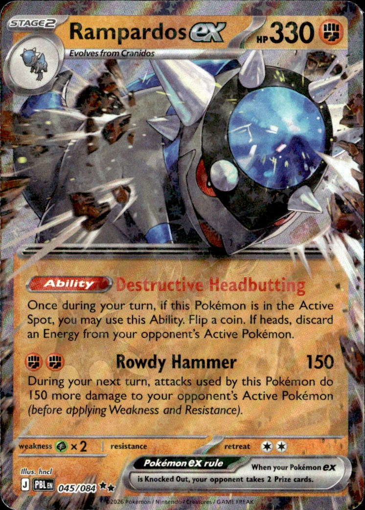Rampardos Ex graded slab