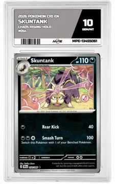 2026 POKEMON CRI EN Chaos Rising-HOLO #054 SKUNTANK MPE 10 GEM/MT — graded card up for auction