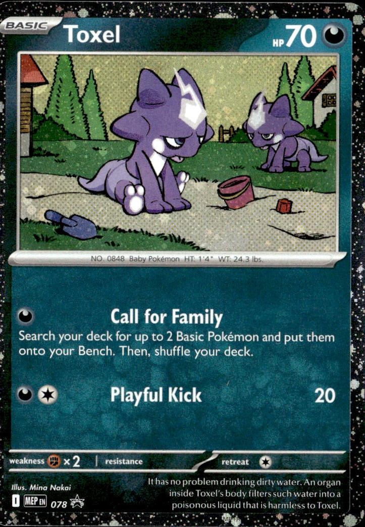 2025 Pokemon Mep En Toxel graded slab