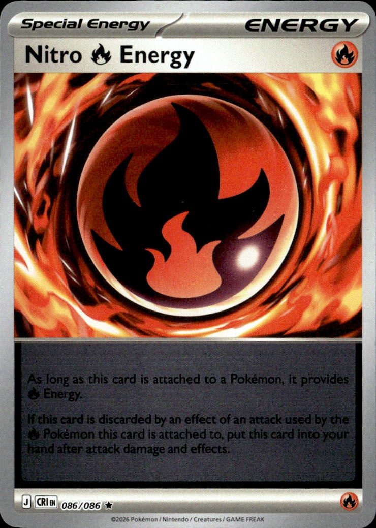 2026 Pokemon Cri En Nitro Energy graded slab