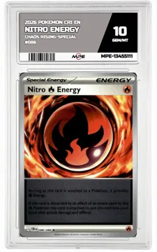 2026 POKEMON CRI EN Chaos Rising-Special #086 NITRO ENERGY MPE 10 GEM/MT — graded card up for auction