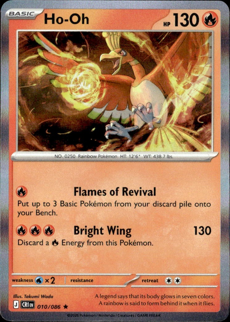 2026 Pokemon Cri En Ho-Oh graded slab