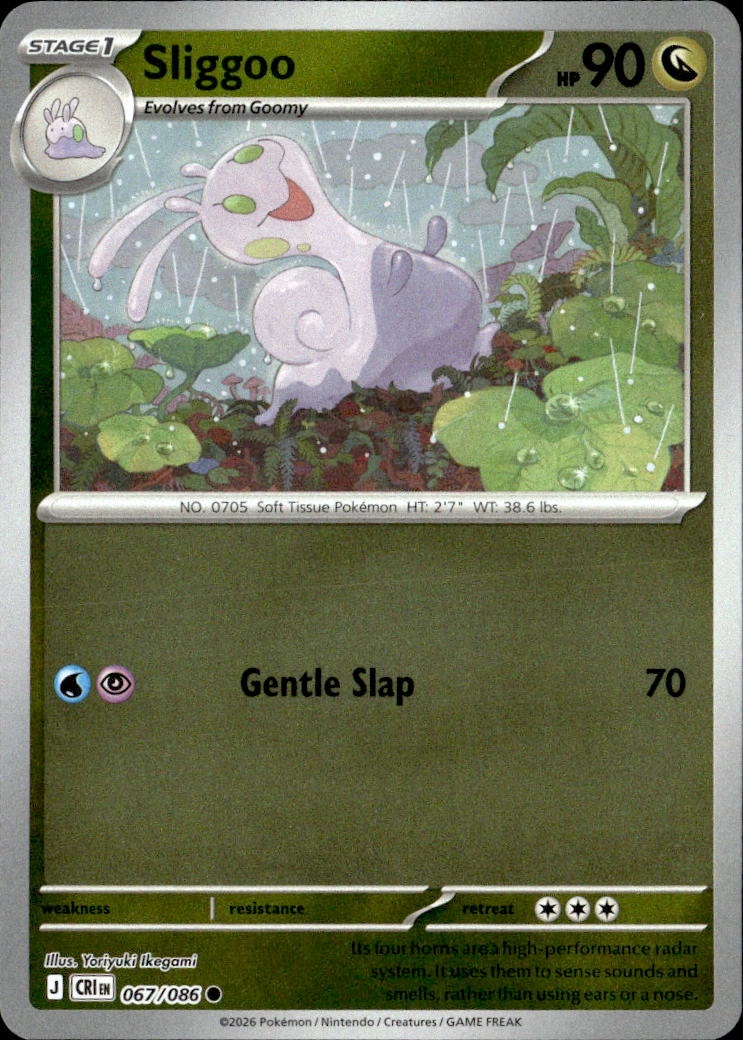 2026 Pokemon Cri En Sliggoo graded slab