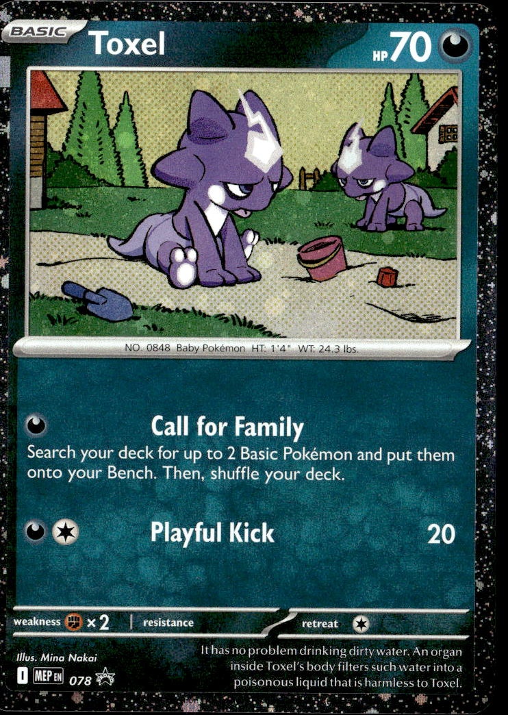 2025 Pokemon Mep En Toxel graded slab