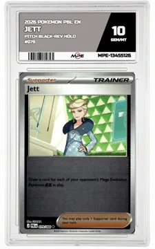 2026 POKEMON PBL EN Pitch Black-REV HOLO #079 JETT MPE 10 GEM/MT — graded card up for auction