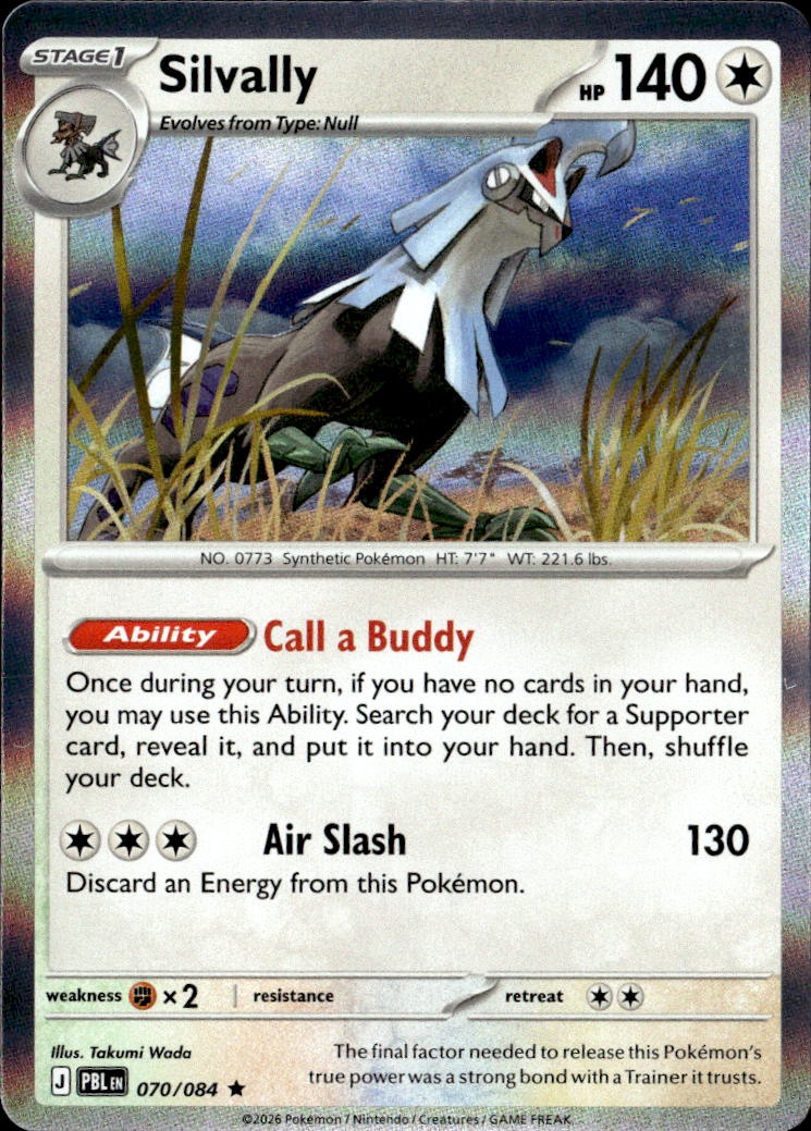 2026 Pokemon Pbl En Silvally graded slab