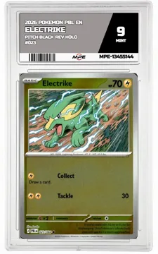 2026 POKEMON PBL EN Pitch Black-REV HOLO #023 ELECTRIKE MPE 9 MINT — graded card up for auction