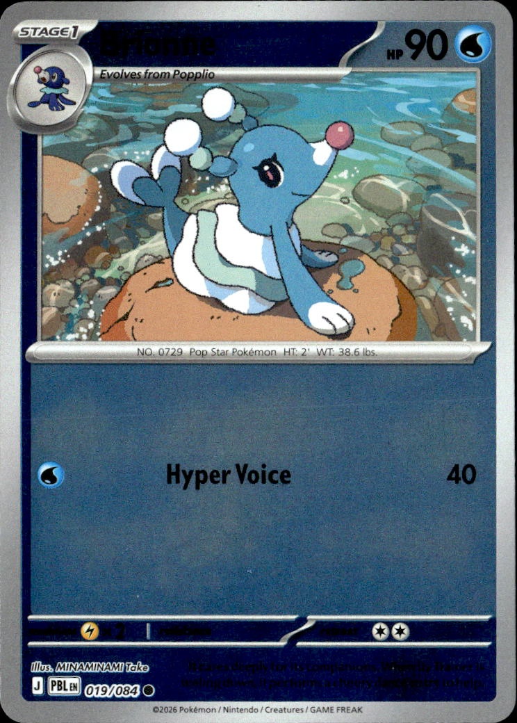 2026 Pokemon Pbl En Brionne graded slab