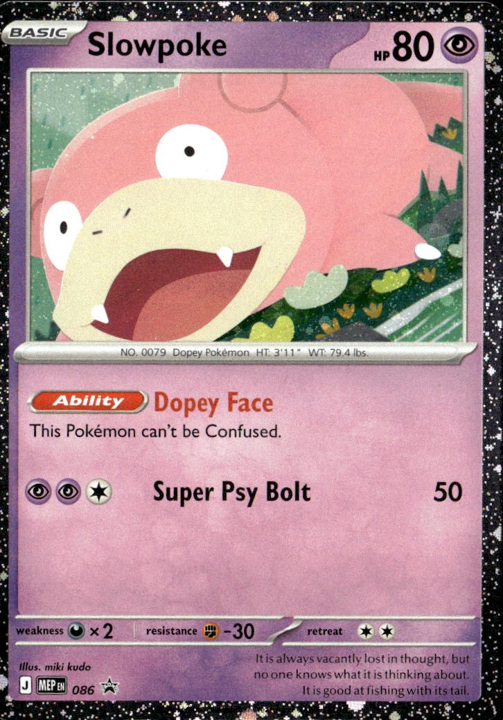 2025 Pokemon Mep En Slowpoke graded slab