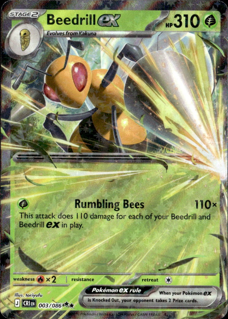 Beedrill Ex graded slab