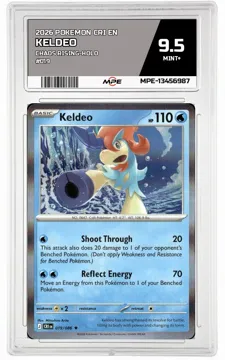 2026 POKEMON CRI EN Chaos Rising-HOLO #019 KELDEO MPE 9.5 MINT+ — graded card up for auction