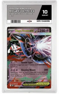 2026 POKEMON CRI EN Chaos Rising-Double Rare #035 MEGA FLOETTE EX MPE 10 GEM/MT — graded card up for auction