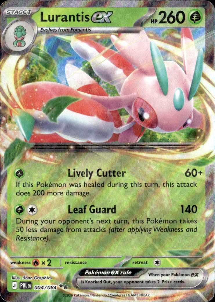 2026 Pokemon Pbl En Lurantis Ex graded slab