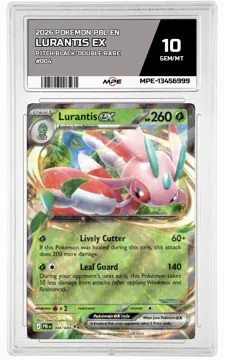 2026 POKEMON PBL EN Pitch Black-Double Rare #004 LURANTIS EX MPE 10 GEM/MT — graded card up for auction