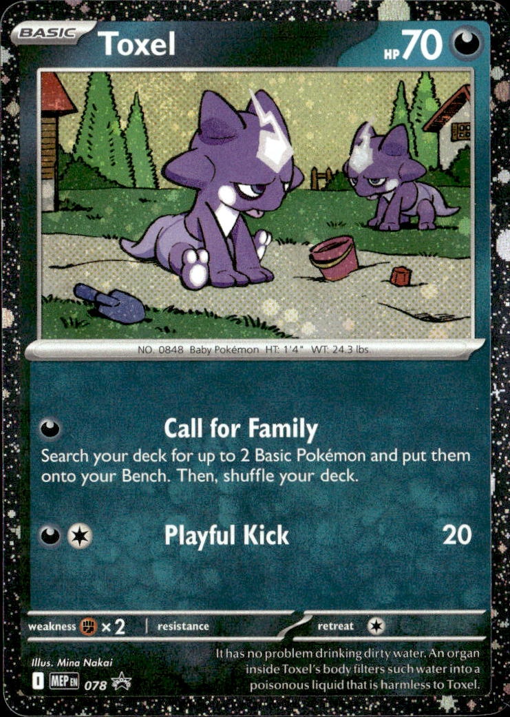 2025 Pokemon Mep En Toxel graded slab