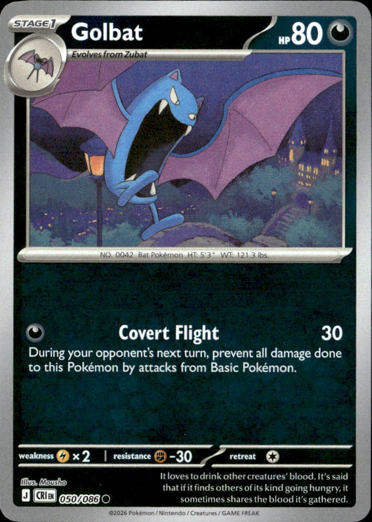 2026 Pokemon Cri En Golbat graded slab