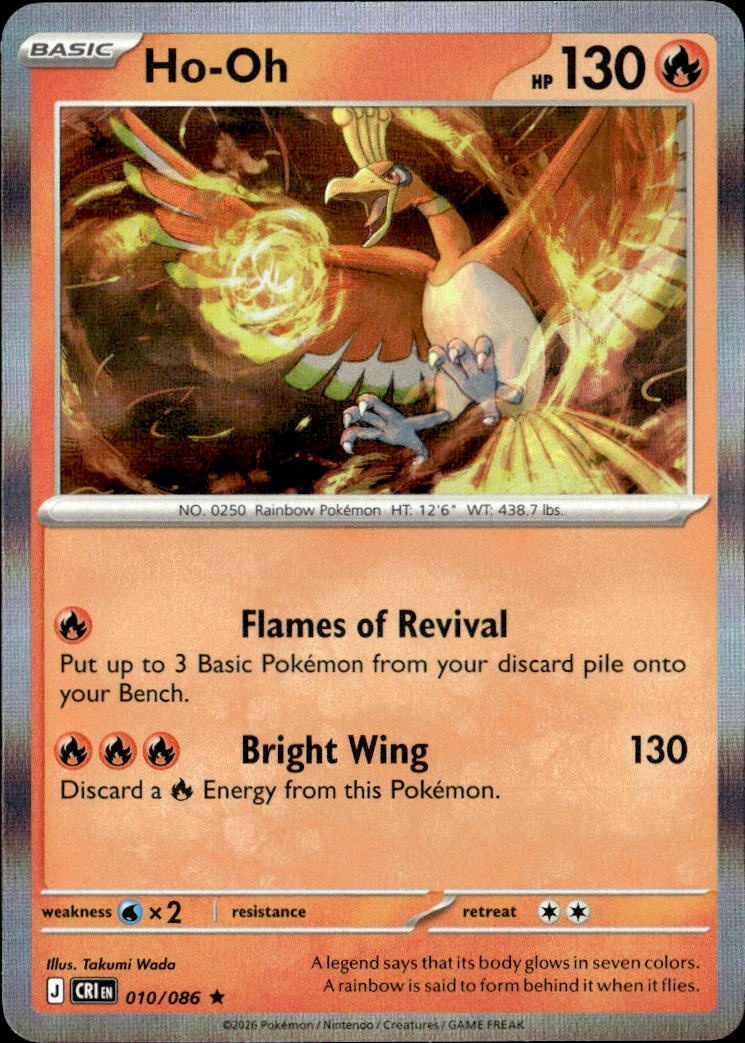 2026 Pokemon Cri En Ho-Oh graded slab