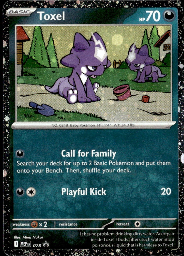 2025 Pokemon Mep En Toxel graded slab