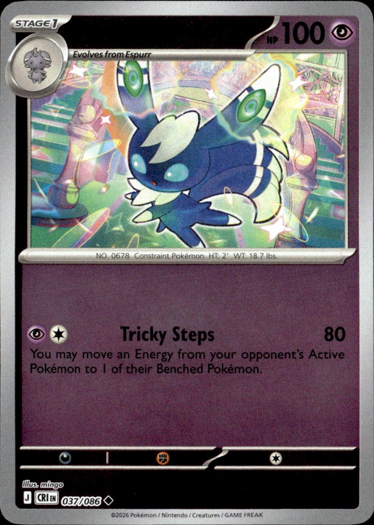 2026 Pokemon Cri En Meowstic graded slab