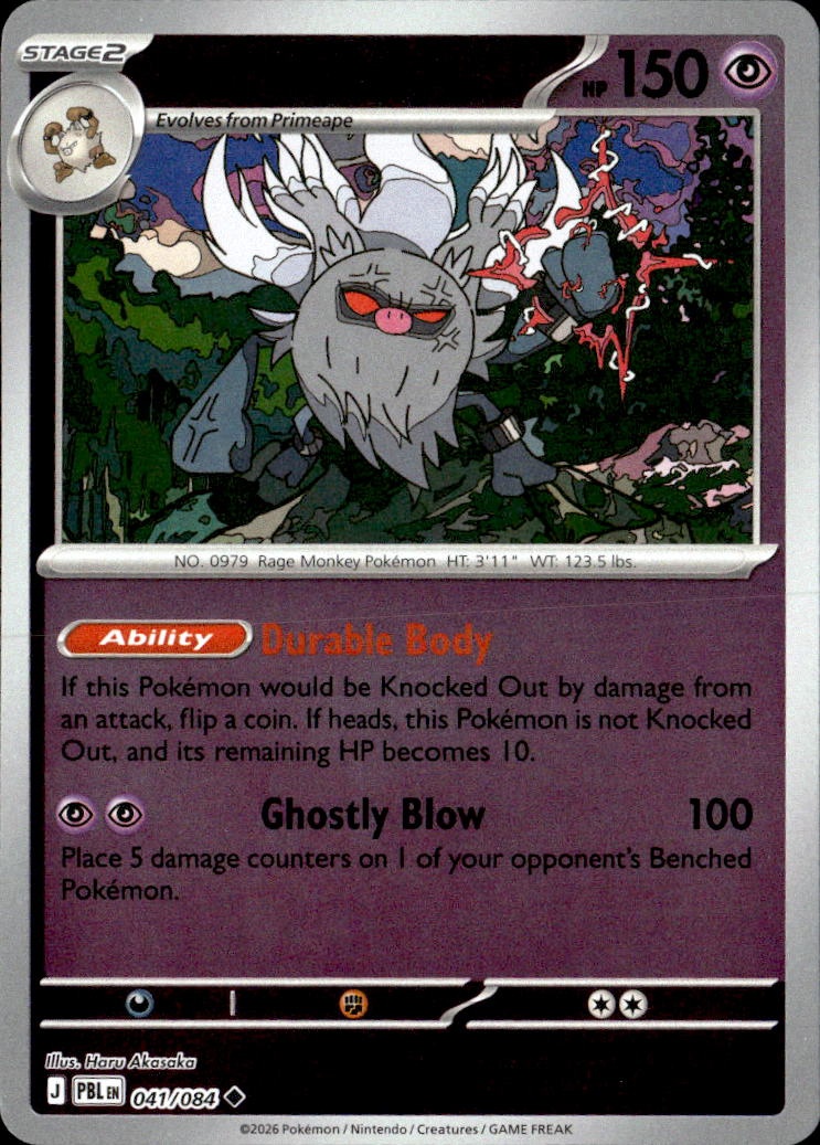 2026 Pokemon Pbl En Annihilape graded slab