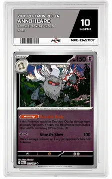 2026 POKEMON PBL EN Pitch Black-REV HOLO #041 Annihilape MPE 10 GEM/MT — graded card up for auction
