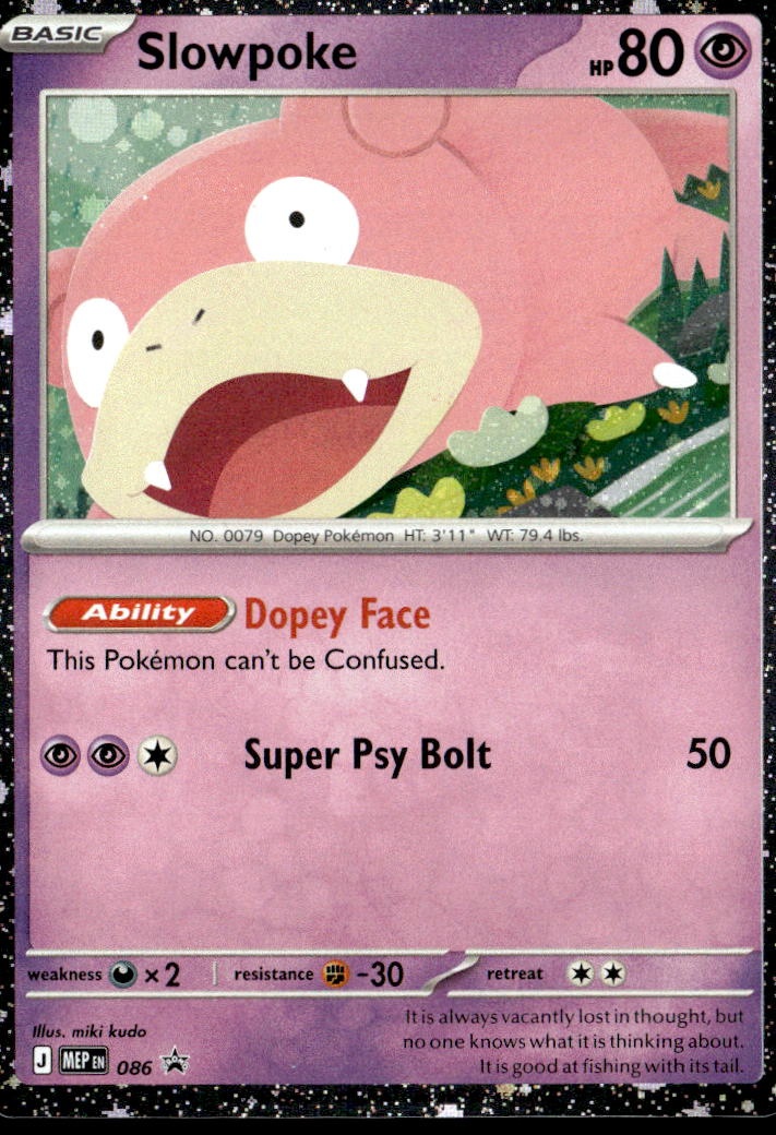 2025 Pokemon Mep En Slowpoke graded slab