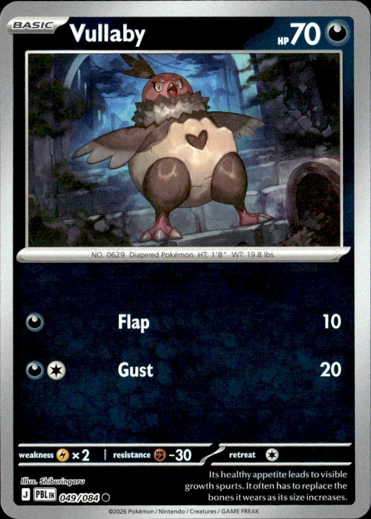 2026 Pokemon Pbl En Vullaby graded slab