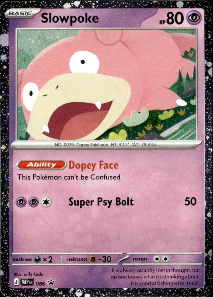 2025 Pokemon Mep En Slowpoke graded slab