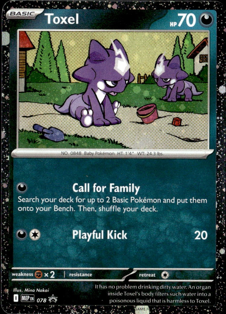 2025 Pokemon Mep En Toxel graded slab
