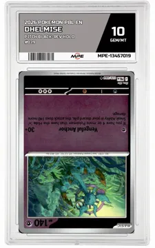 2026 POKEMON PBL EN Pitch Black-REV HOLO #039 DHELMISE MPE 10 GEM/MT — graded card up for auction