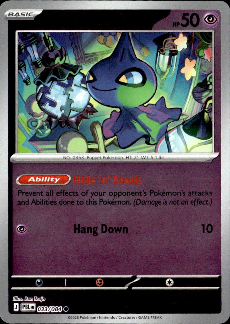 2026 Pokemon Pbl En Shuppet graded slab