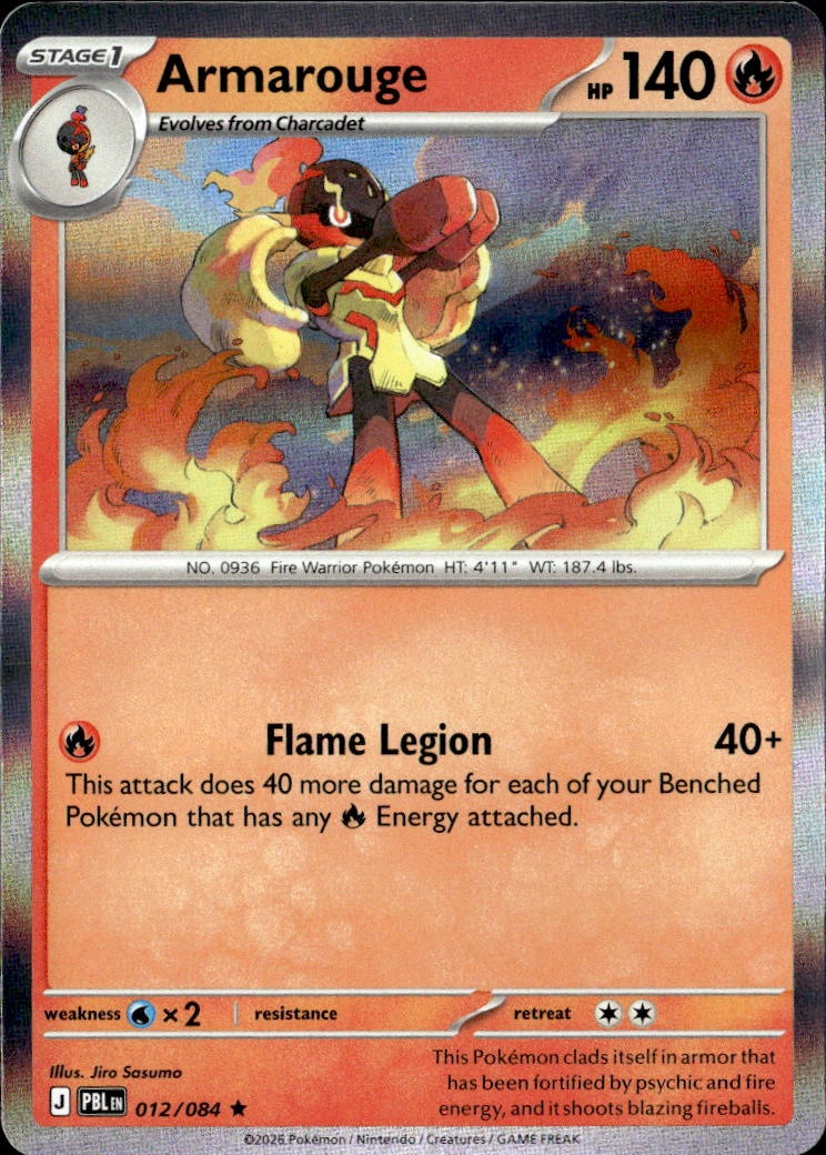2026 Pokemon Pbl En Armarouge graded slab
