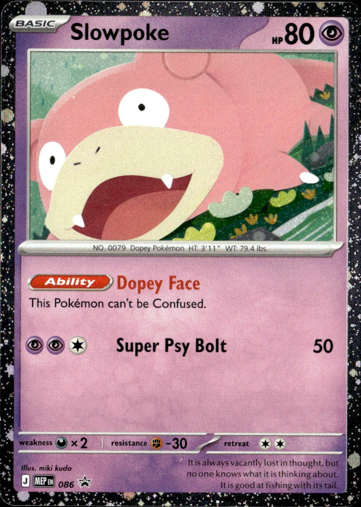 2025 Pokemon Mep En Slowpoke graded slab