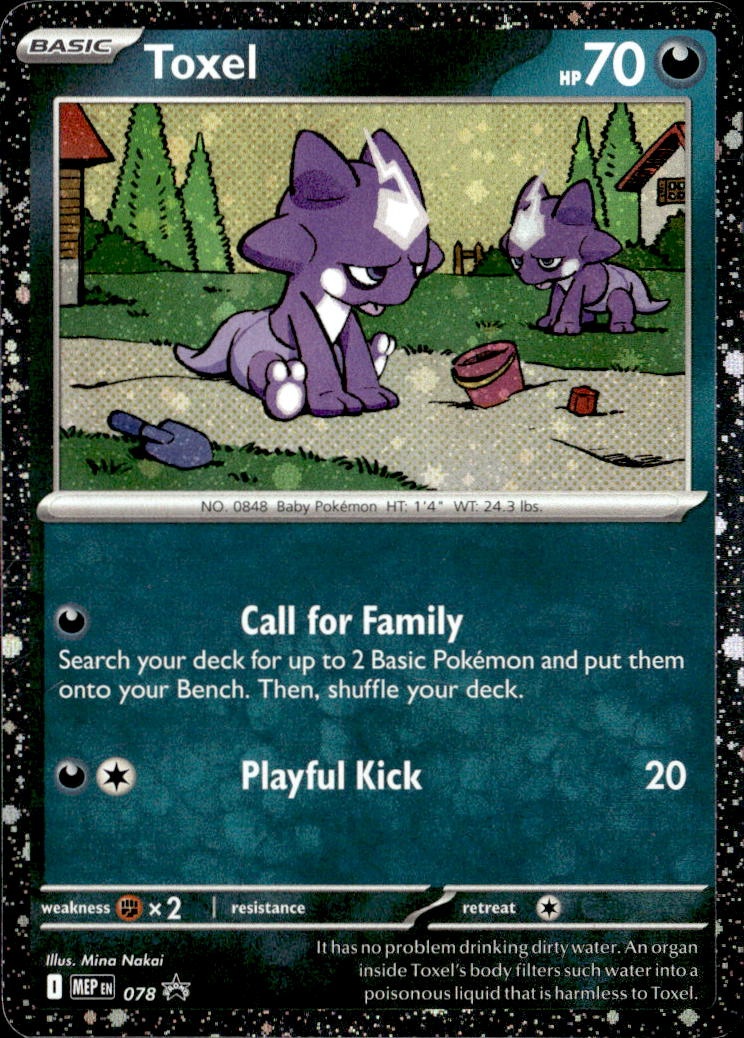 2025 Pokemon Mep En Toxel graded slab