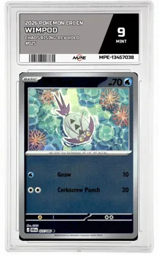 2026 POKEMON CRI EN Chaos Rising-REV HOLO #025 WIMPOD MPE 9 MINT — graded card up for auction