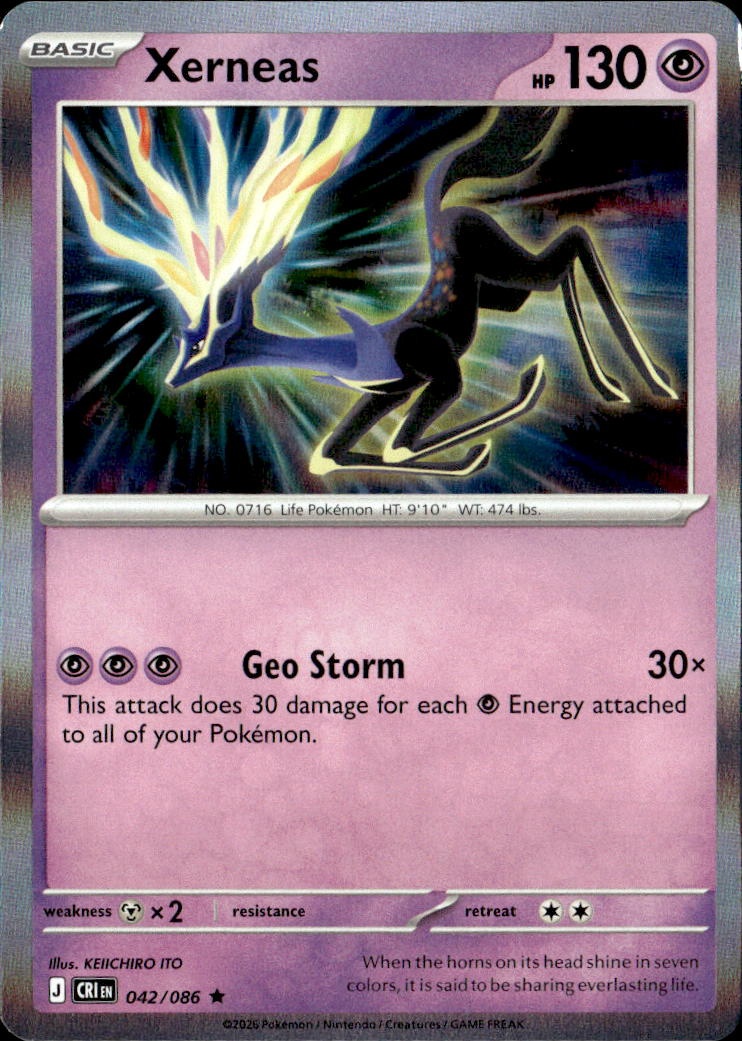 2026 Pokemon Cri En Xerneas graded slab