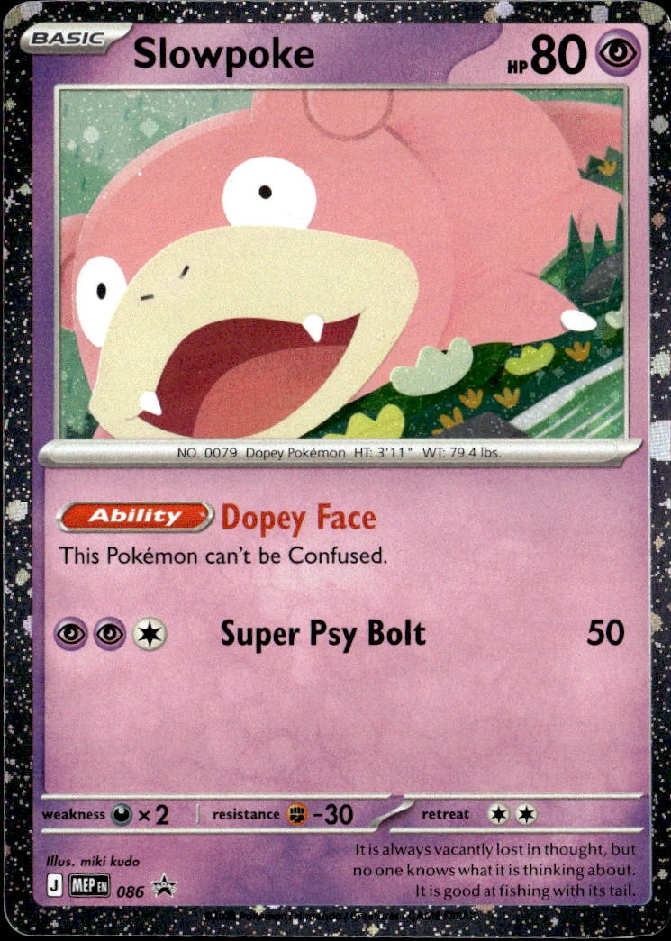 2025 Pokemon Mep En Slowpoke graded slab