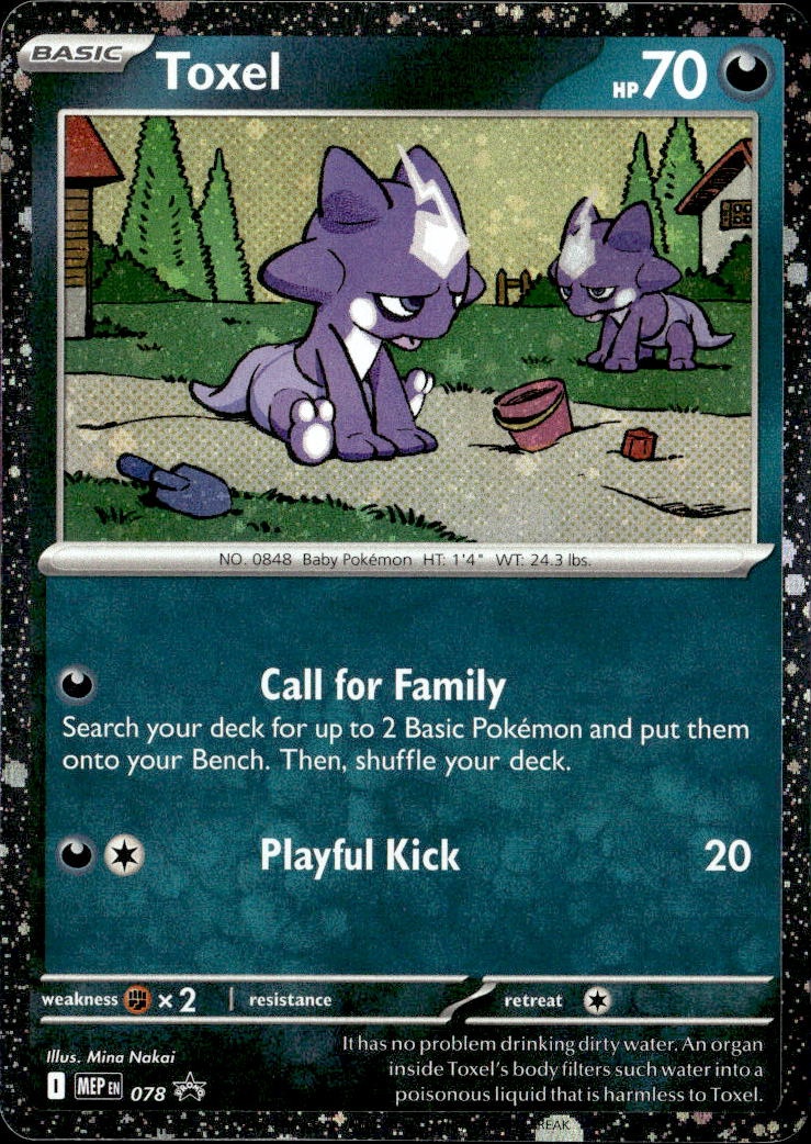 2025 Pokemon Mep En Toxel graded slab